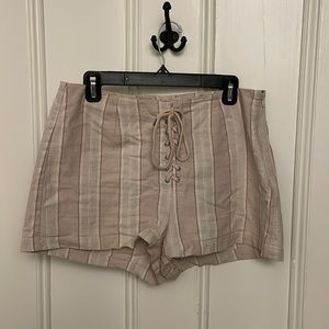 Urban outfitters high waisted striped shorts